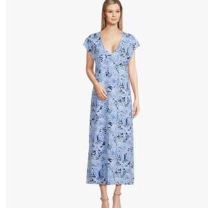 Lilly Pulitzer Talli‎ Maxi Dress Bonair Blue Coastal Constellation Size Medium